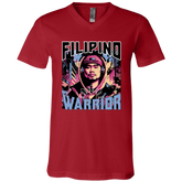 Filipino Street Warrior Unisex Jersey V-Neck T-Shirt
